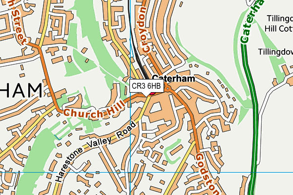 CR3 6HB map - OS VectorMap District (Ordnance Survey) CR3 6HB map - OS VectorMap District (Ordnance Survey)