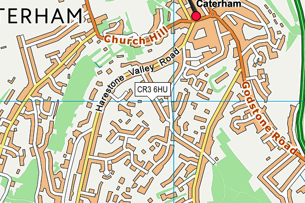CR3 6HU map - OS VectorMap District (Ordnance Survey)