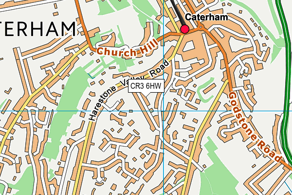 CR3 6HW map - OS VectorMap District (Ordnance Survey) CR3 6HW map - OS VectorMap District (Ordnance Survey)