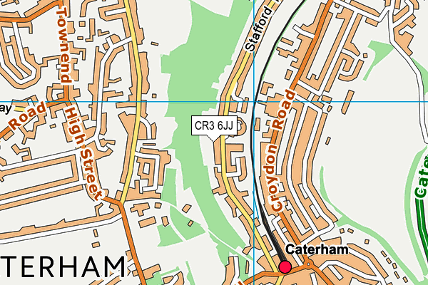 CR3 6JJ map - OS VectorMap District (Ordnance Survey)