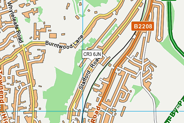 CR3 6JN map - OS VectorMap District (Ordnance Survey)