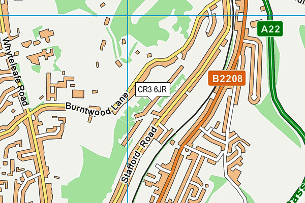 CR3 6JR map - OS VectorMap District (Ordnance Survey) CR3 6JR map - OS VectorMap District (Ordnance Survey)