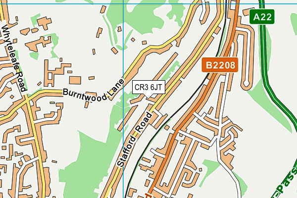 CR3 6JT map - OS VectorMap District (Ordnance Survey) CR3 6JT map - OS VectorMap District (Ordnance Survey)