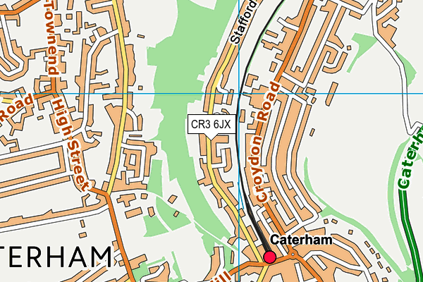 CR3 6JX map - OS VectorMap District (Ordnance Survey)