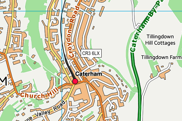 CR3 6LX map - OS VectorMap District (Ordnance Survey) CR3 6LX map - OS VectorMap District (Ordnance Survey)