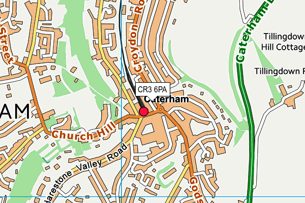 CR3 6PA map - OS VectorMap District (Ordnance Survey)