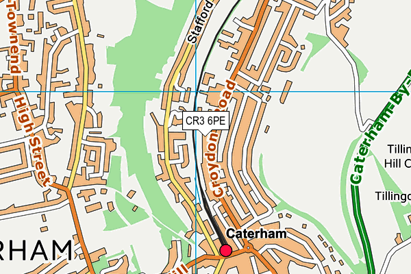 CR3 6PE map - OS VectorMap District (Ordnance Survey)