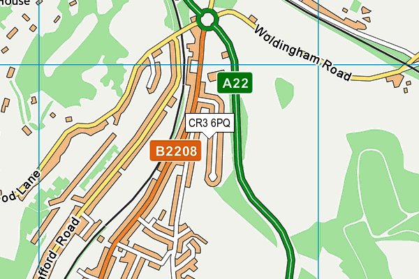 CR3 6PQ map - OS VectorMap District (Ordnance Survey) CR3 6PQ map - OS VectorMap District (Ordnance Survey)