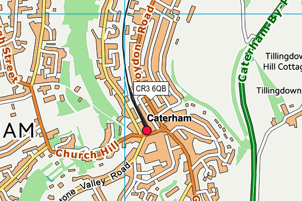 CR3 6QB map - OS VectorMap District (Ordnance Survey)