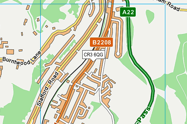 CR3 6QG map - OS VectorMap District (Ordnance Survey) CR3 6QG map - OS VectorMap District (Ordnance Survey)