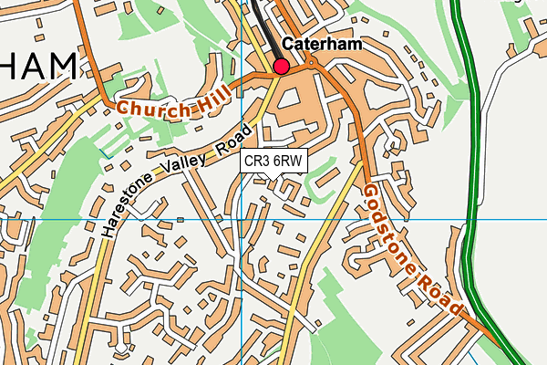 CR3 6RW map - OS VectorMap District (Ordnance Survey) CR3 6RW map - OS VectorMap District (Ordnance Survey)