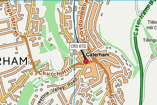 CR3 6TD map - OS VectorMap District (Ordnance Survey) CR3 6TD map - OS VectorMap District (Ordnance Survey)