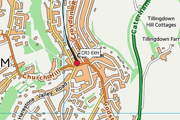 CR3 6XH map - OS VectorMap District (Ordnance Survey) CR3 6XH map - OS VectorMap District (Ordnance Survey)