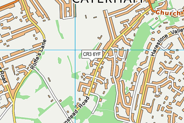 CR3 6YF map - OS VectorMap District (Ordnance Survey) CR3 6YF map - OS VectorMap District (Ordnance Survey)