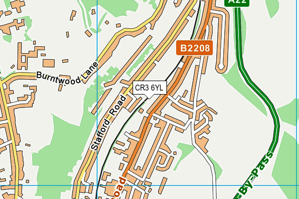 CR3 6YL map - OS VectorMap District (Ordnance Survey) CR3 6YL map - OS VectorMap District (Ordnance Survey)