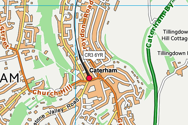CR3 6YR map - OS VectorMap District (Ordnance Survey) CR3 6YR map - OS VectorMap District (Ordnance Survey)