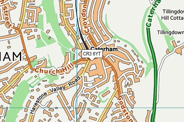 CR3 6YT map - OS VectorMap District (Ordnance Survey) CR3 6YT map - OS VectorMap District (Ordnance Survey)