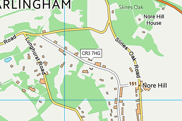 CR3 7HG map - OS VectorMap District (Ordnance Survey) CR3 7HG map - OS VectorMap District (Ordnance Survey)
