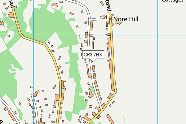 CR3 7HX map - OS VectorMap District (Ordnance Survey) CR3 7HX map - OS VectorMap District (Ordnance Survey)