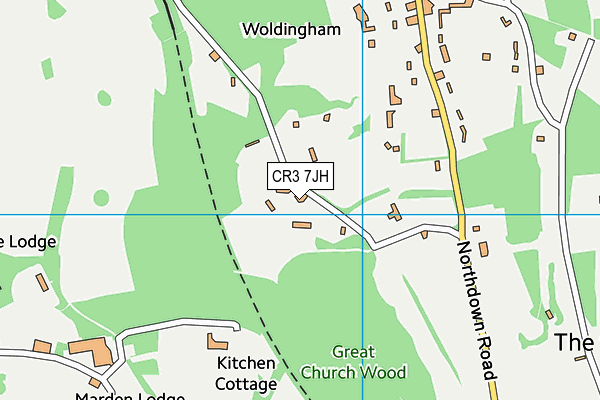 CR3 7JH map - OS VectorMap District (Ordnance Survey) CR3 7JH map - OS VectorMap District (Ordnance Survey)