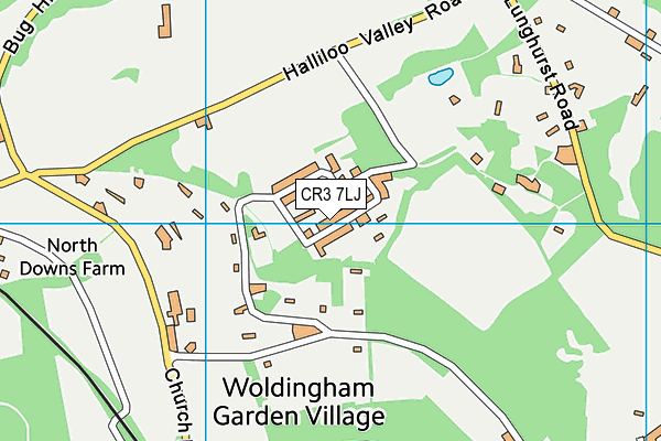 CR3 7LJ map - OS VectorMap District (Ordnance Survey) CR3 7LJ map - OS VectorMap District (Ordnance Survey)