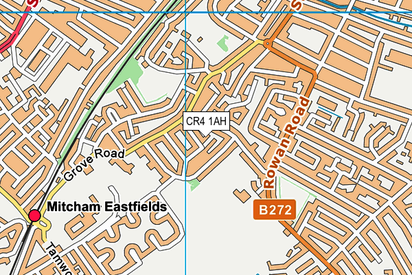 CR4 1AH map - OS VectorMap District (Ordnance Survey) CR4 1AH map - OS VectorMap District (Ordnance Survey)