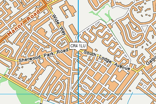CR4 1LU map - OS VectorMap District (Ordnance Survey) CR4 1LU map - OS VectorMap District (Ordnance Survey)
