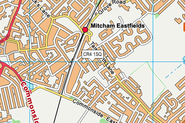 CR4 1SQ map - OS VectorMap District (Ordnance Survey) CR4 1SQ map - OS VectorMap District (Ordnance Survey)