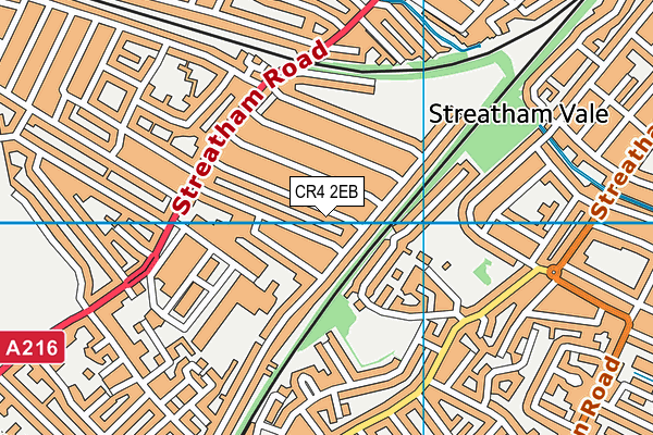 CR4 2EB map - OS VectorMap District (Ordnance Survey) CR4 2EB map - OS VectorMap District (Ordnance Survey)
