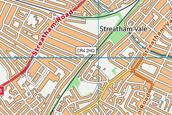 CR4 2HQ map - OS VectorMap District (Ordnance Survey) CR4 2HQ map - OS VectorMap District (Ordnance Survey)