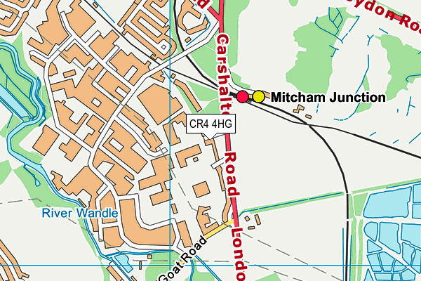 CR4 4HG map - OS VectorMap District (Ordnance Survey) CR4 4HG map - OS VectorMap District (Ordnance Survey)