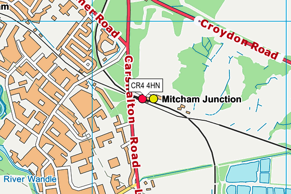 CR4 4HN map - OS VectorMap District (Ordnance Survey)
