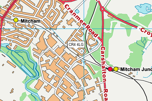 CR4 4LG map - OS VectorMap District (Ordnance Survey) CR4 4LG map - OS VectorMap District (Ordnance Survey)