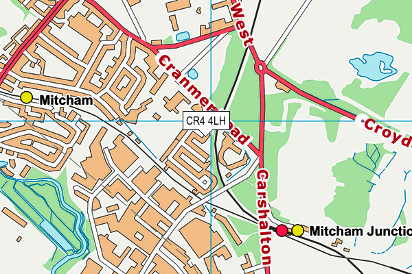 CR4 4LH map - OS VectorMap District (Ordnance Survey) CR4 4LH map - OS VectorMap District (Ordnance Survey)