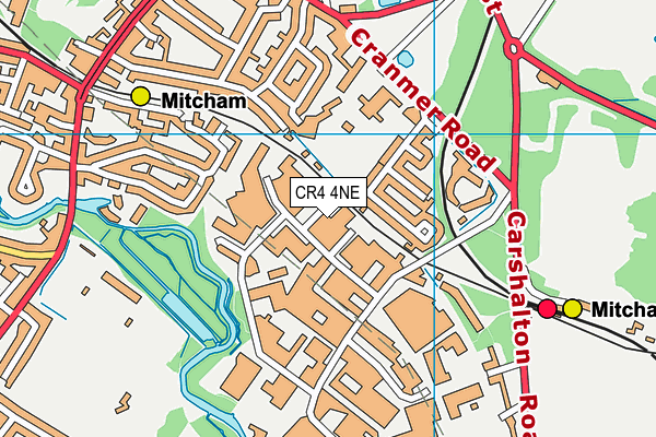 CR4 4NE map - OS VectorMap District (Ordnance Survey) CR4 4NE map - OS VectorMap District (Ordnance Survey)