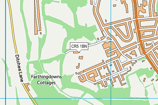 CR5 1BN map - OS VectorMap District (Ordnance Survey) CR5 1BN map - OS VectorMap District (Ordnance Survey)