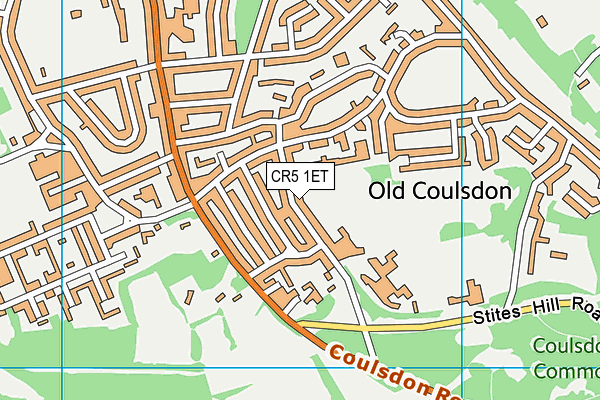 CR5 1ET map - OS VectorMap District (Ordnance Survey)