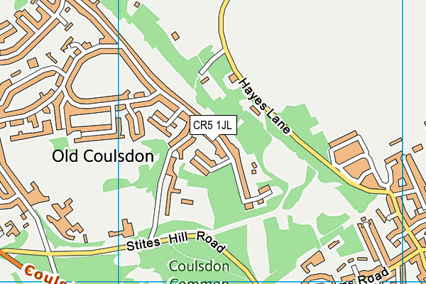CR5 1JL map - OS VectorMap District (Ordnance Survey)