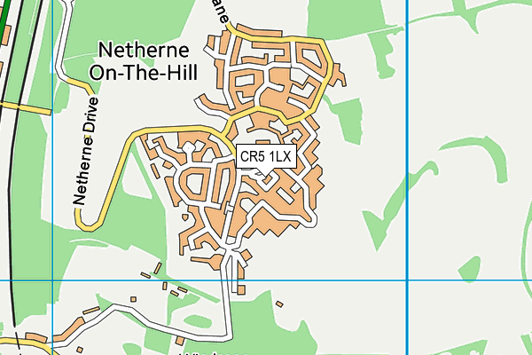 CR5 1LX map - OS VectorMap District (Ordnance Survey)