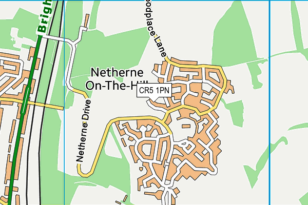CR5 1PN map - OS VectorMap District (Ordnance Survey)