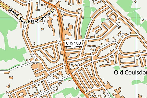 CR5 1QB map - OS VectorMap District (Ordnance Survey) CR5 1QB map - OS VectorMap District (Ordnance Survey)