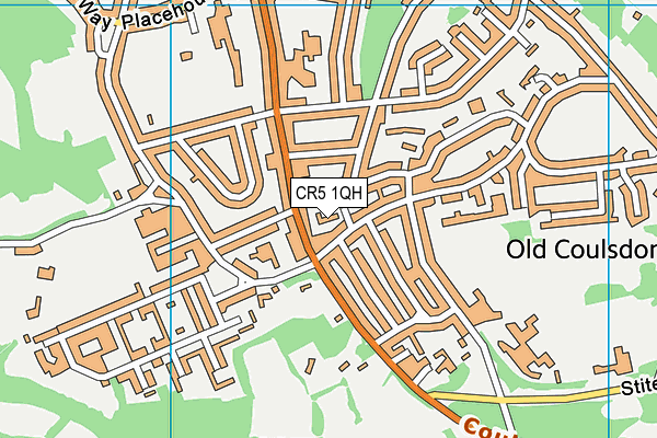 CR5 1QH map - OS VectorMap District (Ordnance Survey)