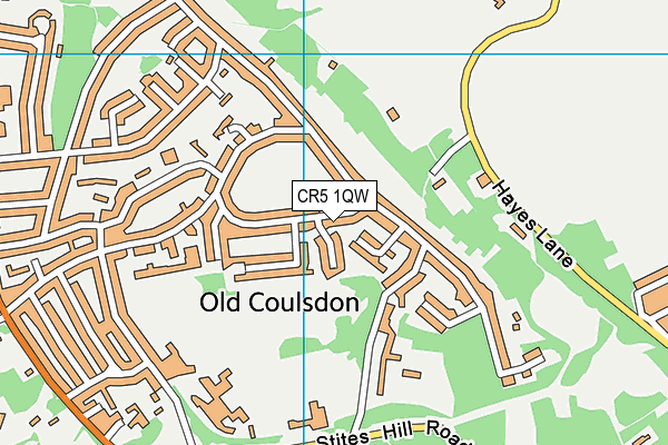 CR5 1QW map - OS VectorMap District (Ordnance Survey)