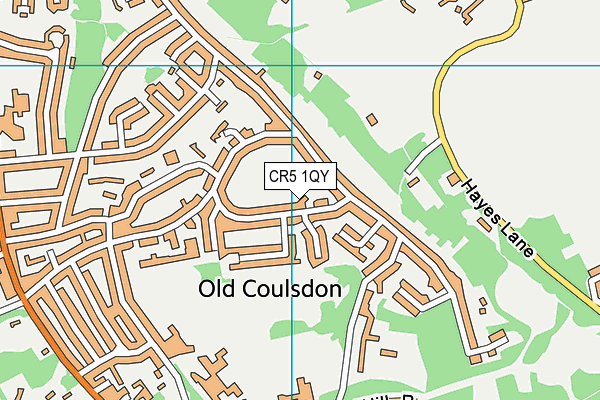 CR5 1QY map - OS VectorMap District (Ordnance Survey)