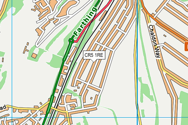 CR5 1RE map - OS VectorMap District (Ordnance Survey) CR5 1RE map - OS VectorMap District (Ordnance Survey)