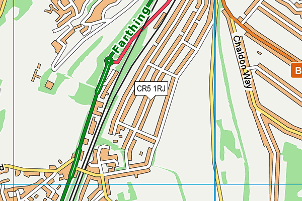 CR5 1RJ map - OS VectorMap District (Ordnance Survey)