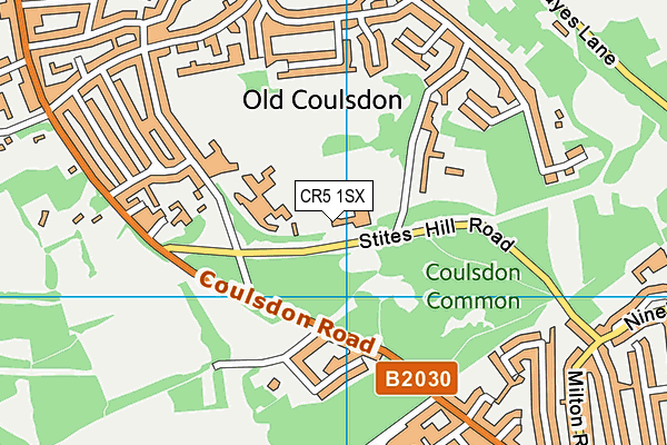 CR5 1SX map - OS VectorMap District (Ordnance Survey)