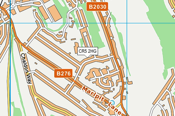 CR5 2HG map - OS VectorMap District (Ordnance Survey) CR5 2HG map - OS VectorMap District (Ordnance Survey)