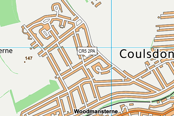 CR5 2PA map - OS VectorMap District (Ordnance Survey) CR5 2PA map - OS VectorMap District (Ordnance Survey)