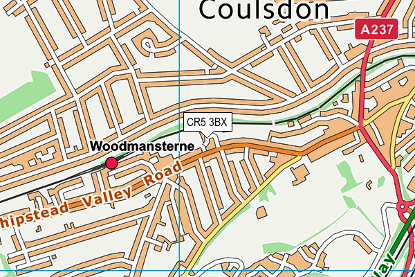 CR5 3BX map - OS VectorMap District (Ordnance Survey) CR5 3BX map - OS VectorMap District (Ordnance Survey)